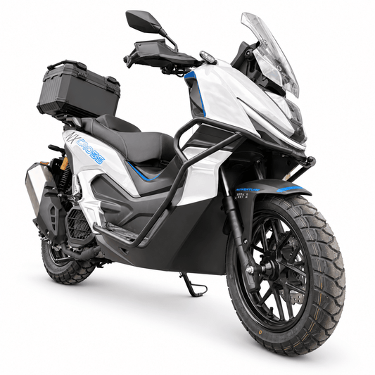 NEXT NXCross 125i in grey with topcase