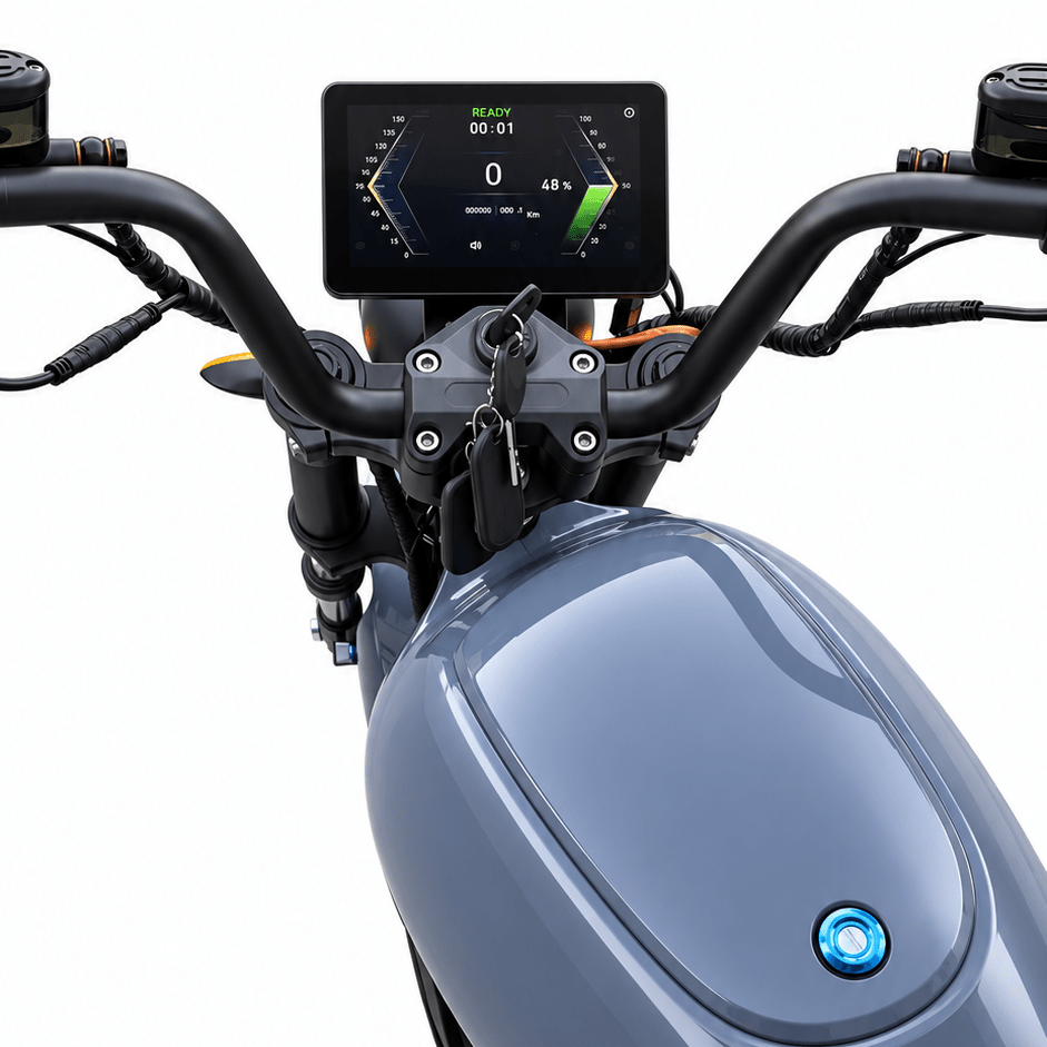 City Maxx GT-R – Detail des digitalen Tachos am Lenker
