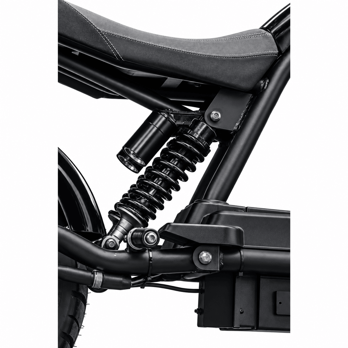 Citytwister 6.0 Premium Duo Dettaglio della sospensione posteriore sotto il sedile