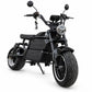Citytwister Fatbob 7.0 Elektroroller in Schwarz – Frontansicht schräg von rechts