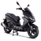 NEXT NX2 125i – schwarzer 125ccm Benzinroller in der Schrägansicht von vorne