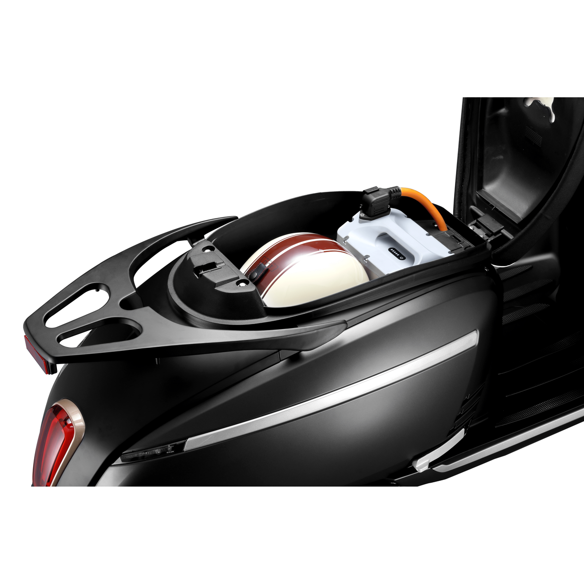 NEXT scooter électrique Mojito – espace de stockage et topcase