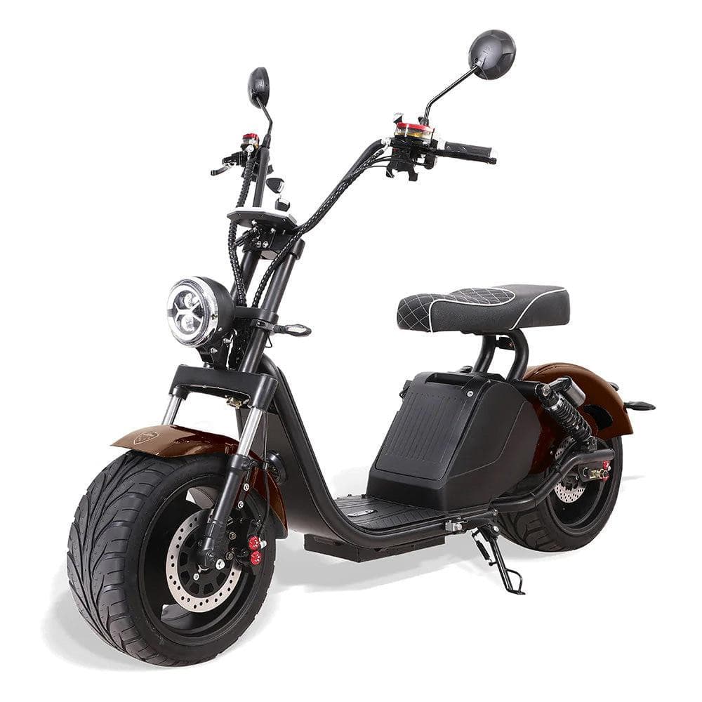 Citytwister Fatboy 3.0 Parafango marrone • Vista frontale inclinata