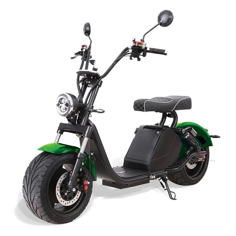 Citytwister Fatboy 3.0 Parafanghi verdi Vista frontale inclinata