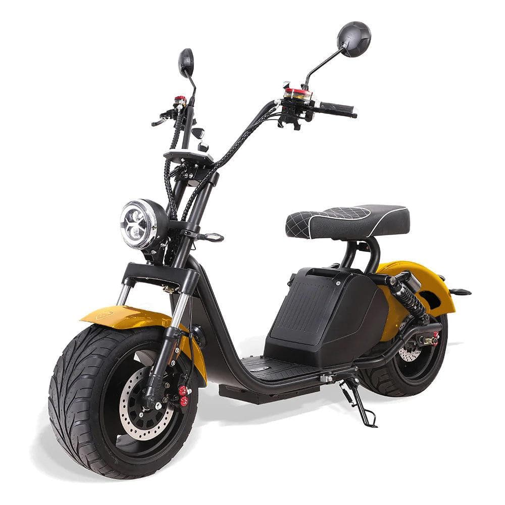 Citytwister Fatboy 3.0 Parabordi gialli Vista frontale inclinata